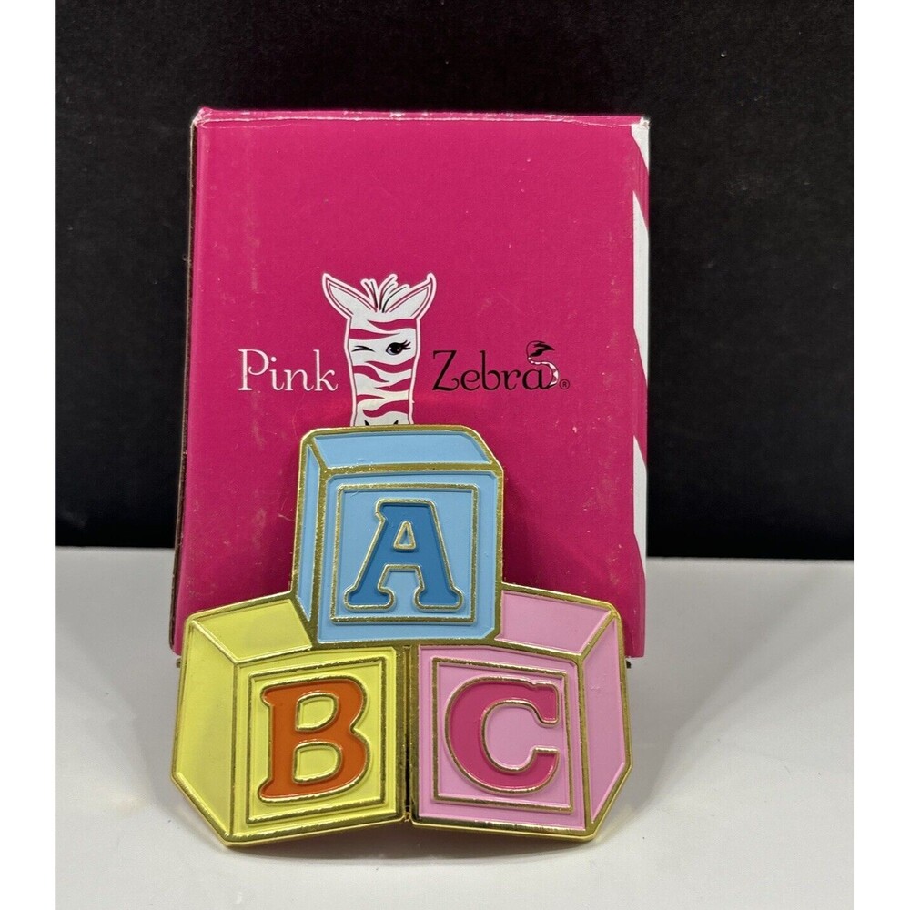 Pink Zebra Wall Hug ABC Baby Child’s Room Classroom New In Box